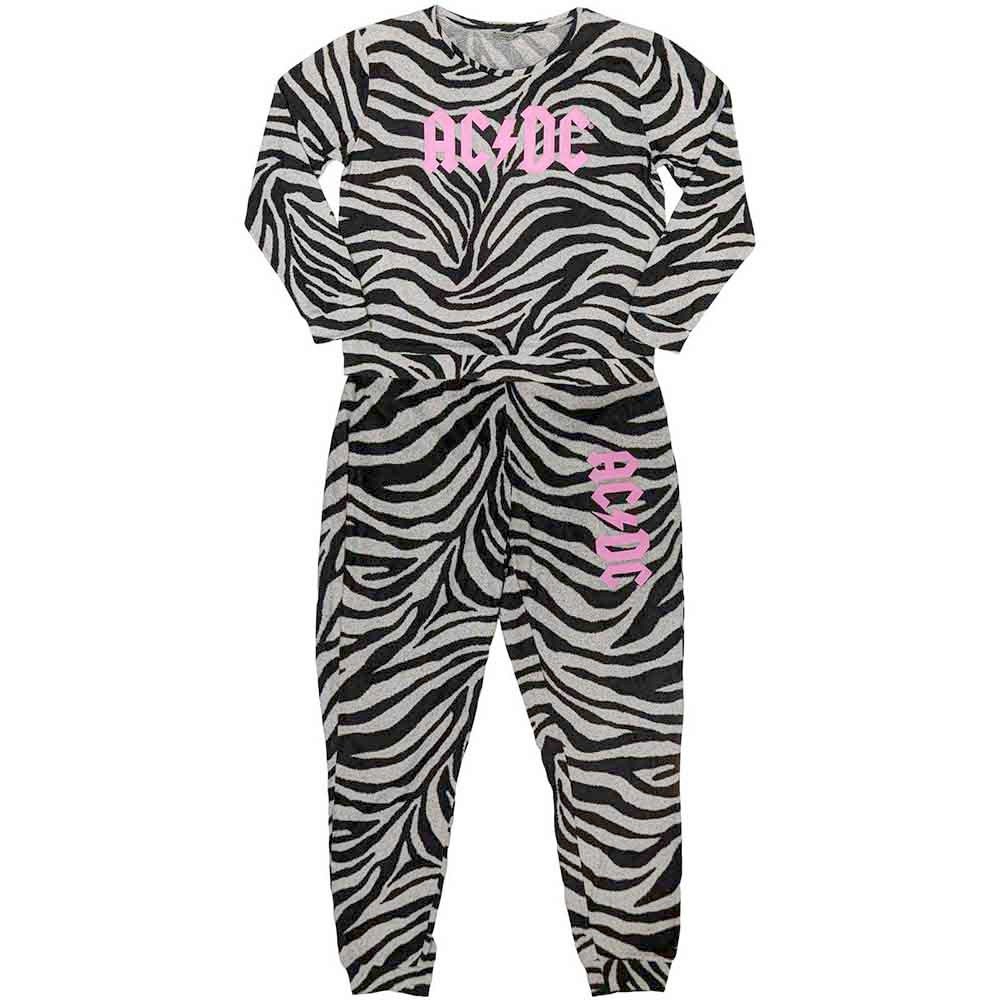 AC/DC - Logo Pyjama - Noir/Gris